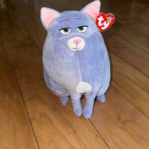 Ty Beanie Life of Pets, CHLOE Blue Striped Plush Cat.